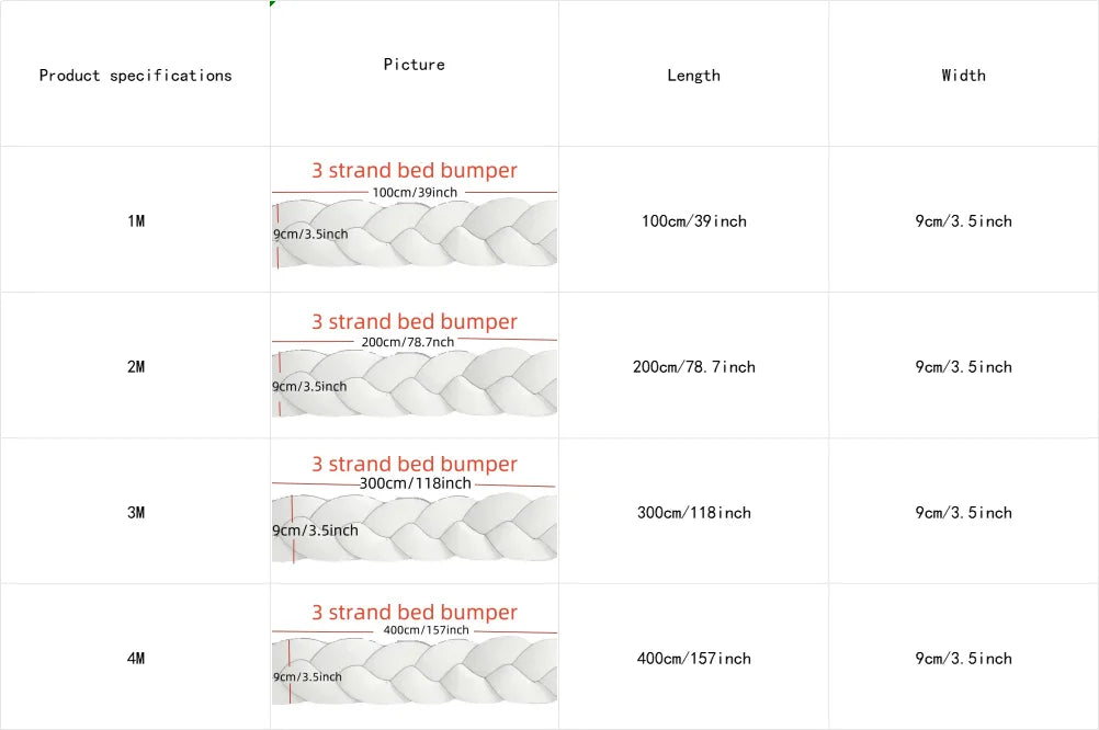 Tresse de lit/ 2 mettre